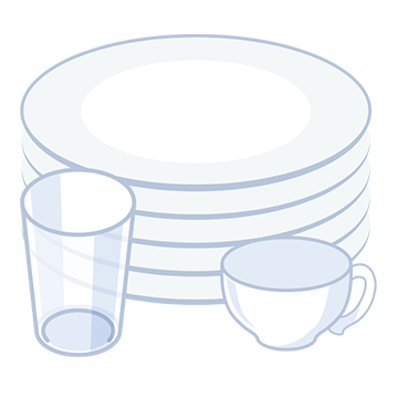 「食器」イラスト